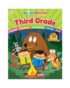 Scholastic Smart Practice Workbook With 48 Flash Cards, Grade 3