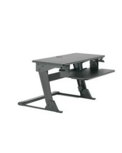 AbilityOne Sit-Stand Workstation, 24inH x 35-7/16inW x 23-1/4inD, Black