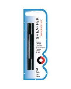 Sheaffer Pen Refills, Ink Cartridges, Black, Pack Of 5