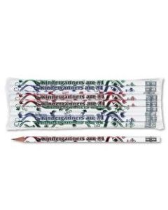 Moon Products Kindergartners Are No.1 Pencil - #2 Lead - White Wood Barrel - 12 / Dozen