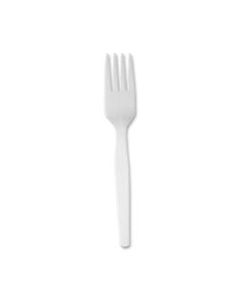Dixie Heavy/Medium-Weight Forks, White, Pack Of 1,000