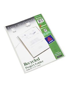 SKILCRAFT Heavyweight Transparent Project Folders, Letter Size, 40% Recycled, Clear, Box Of 12 (AbilityOne 7510-01-616-9667)