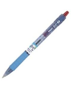 Pilot BeGreen B2P Recycled Bottle 2 Pen Ballpoint Pens - Medium Pen Point Type - 1 mm Pen Point Size - Refillable - Red Gel-based Ink - Blue Barrel - 1 Dozen