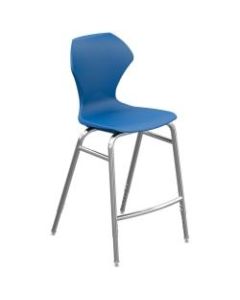 Marco Group Apex Apex Series Adjustable Stool, Blue/Chrome