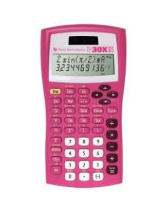 Texas Instruments TI-30X IIS Solar Scientific Calculator, Pink