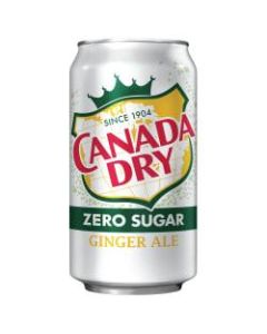 Canada Dry Zero Sugar Ginger Ale, 12 Oz., Case Of 24