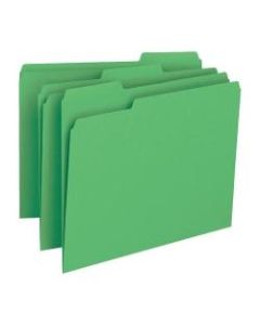 Smead Color File Folders, Legal Size, 1/3 Cut, Green, Box Of 100