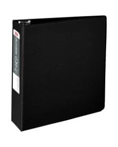 Office Depot Brand Nonstick 3-Ring Binder, 3in Round Rings, 49% Recycled, Black