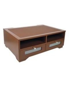 Victor Printer Stand, 8inH x 21 7/8inW x 15 5/16inD, Mocha Brown