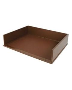 Victor Stacking Letter Tray, 3 1/5inH x 10 11/16inW x 13 1/4inD, Mocha Brown