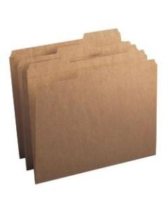 Smead Reinforced Tab Kraft File Folders, Letter Size, 1/3 Cut, Pack Of 100