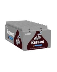 Hersheys Milk Chocolate Kisses, 155 Oz Bag, Box Of 24 Bags