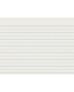 Pacon Alternate Dotted Ruled Newsprint - Letter - 500 Sheets - 1in Ruled - 11in x 8 1/2in - White Paper - 500 / Ream