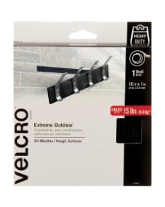 VELCRO Brand Industrial Strength Velcro Self Stick Tape, 10inW x 1ft, Black