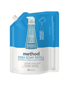 Method Dishwashing Soap Pump Refill Pouch, Sea Minerals Scent, 36 Oz Bottle