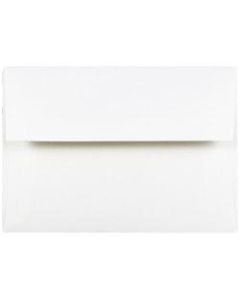 JAM Paper Booklet Invitation Envelopes, A7, Gummed Seal, Strathmore Bright White, Pack Of 25
