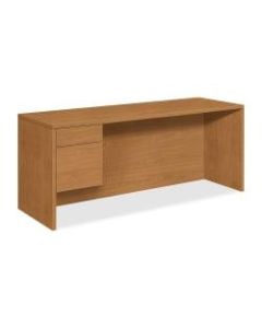 HON 10500 Series Left Pedestal Credenza, Harvest Cherry