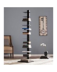 Southern Enterprises Spine Tower Shelf, 65 1/4inH x 15 3/4inW x 16inD, Black