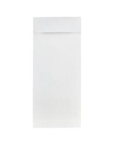 JAM Paper #10 Policy Envelopes, Gummed Seal, Strathmore Bright White, Pack Of 25