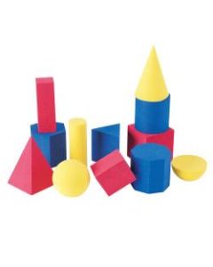 Learning Resources Hands-On Soft Geometric Shape Set, Assorted Colors, Grades Pre-K - 8