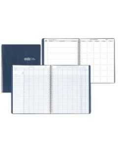 House Of Doolittle Combination Lesson Planner And Class Record Books, 100% Recycled, FSC Certified, Blue, Pack Of 2