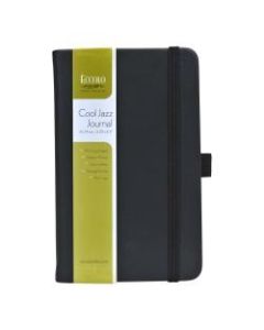 Eccolo Cool Jazz Journal, 3 1/2in x 5 1/2in, Ruled, 192 Pages, Black