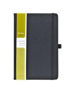 Eccolo Cool Jazz Journal, 5 1/2in x 8in, Ruled, 192 Pages, Black