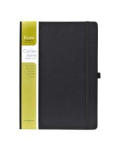 Eccolo Cool Jazz Journal, 7in x 9.5in, Lined, 192 Pages, Black