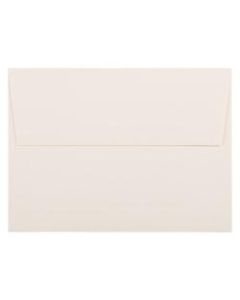 JAM Paper Booklet Invitation Envelopes, A7, Gummed Seal, Strathmore Natural White, Pack Of 25