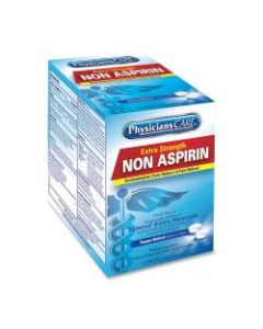 PhysiciansCare Non Aspirin Pain Reliever Medication, 2 Tablets Per Packet, Box Of 125 Packets