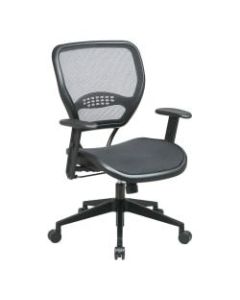 Office Star Air Grid Deluxe Task Chair, Black