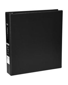 Office Depot Heavy-Duty Easy-Open 3-Ring Binder, 1 1/2in D-Rings, 49% Recycled, Black