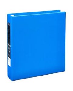 Office Depot Heavy-Duty 3-Ring Binder, 1 1/2in D-Rings, 49% Recycled, Blue