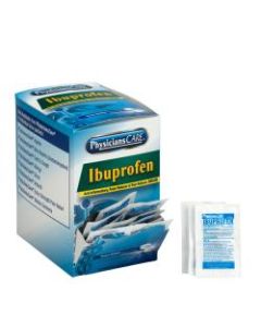 PhysiciansCare Ibuprofen Single Dose Packets, 2 Tablets Per Box, Box of 125 Packets