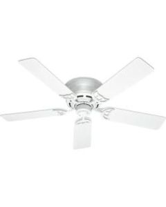 Hunter Low Profile III 52in 3-Speed Ceiling Fan, White