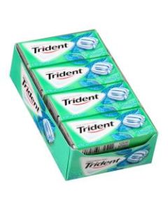 Trident Minty Sweet Twist Sugar-Free Gum, 14 Pieces Per Pack, Box Of 12 Packs