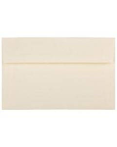 JAM Paper Booklet Invitation Envelopes, A10, Gummed Seal, Strathmore Ivory, Pack Of 25