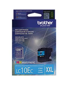 Brother LC10EC High-Yield Cyan Ink Cartridge