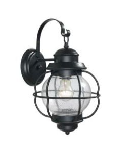 Kenroy Home Hatteras 1-Light Medium Wall Lantern, 8inW, Black