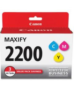 Canon PGI-2200 CMY Original Ink Cartridge - Inkjet - Standard Yield - 700 Pages (Per Cartridge) - Cyan, Magenta, Yellow - 3 / Pack