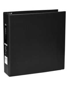 Office Depot Heavy-Duty 3-Ring Binder, 2in D-Rings, 49% Recycled, Black