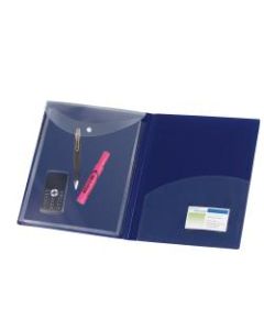 Avery Protect & Store Pocket Folders, Letter Size, Navy, Pack Of 3