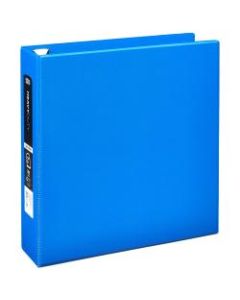 Office Depot Heavy-Duty 3-Ring Binder, 2in D-Rings, 49% Recycled, Blue