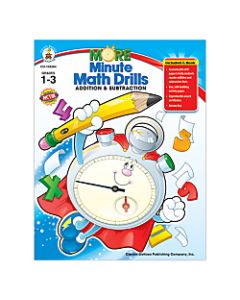 Carson-Dellosa More Minute Math Drills, Add/Subtract