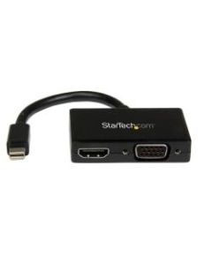 StarTech.com 2-in-1 Mini DisplayPort To HDMI Or VGA Converter, Black