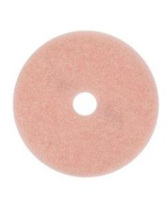 3M 3600 Eraser Burnish Pads, 17in Diameter, Pink, Box Of 5
