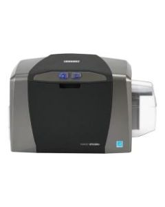 Fargo DTC 1250E - Plastic card printer - color - dye sublimation/thermal resin - CR-80 Card (3.37 in x 2.13 in) - 300 dpi - up to 600 cards/hour (mono) / up to 150 cards/hour (color) - capacity: 100 cards - USB 2.0, LAN