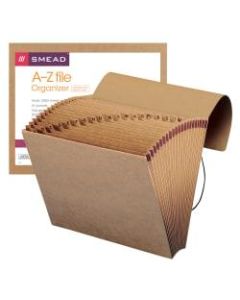 Smead Recycled Kraft Expanding File With Flap, A-Z, Letter Size, Brown