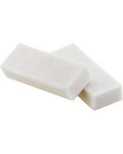 Baumgartens White Block Eraser - Latex-free, Phthalate-free, Pliable, Residue-free - Plastic - 4/Pack - White