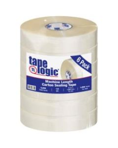 Tape Logic #600 Hot Melt Tape, 2in x 1,000 Yd., Clear, Case Of 6